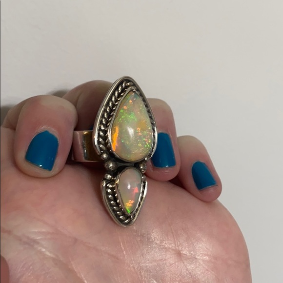 NEW OOAK Ethiopian Opal Ring - Picture 9 of 12